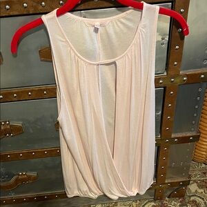 Victoria’s secret Light Pink Sleeveless Drape Top